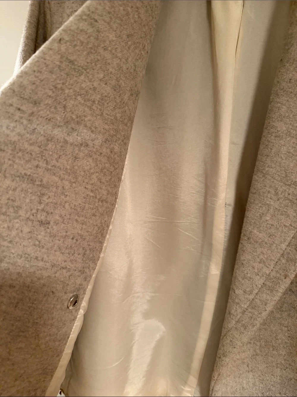 Madewell Heather Gray Wool-Blend Peacoat Jacket